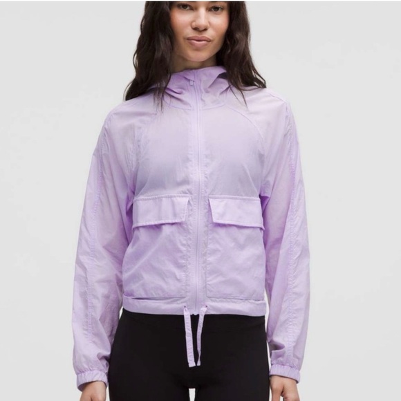 lululemon athletica Jackets & Blazers - 💜NWT LULULEMON hood lite jacket size M lavender 💜 windbreaker light rain coat